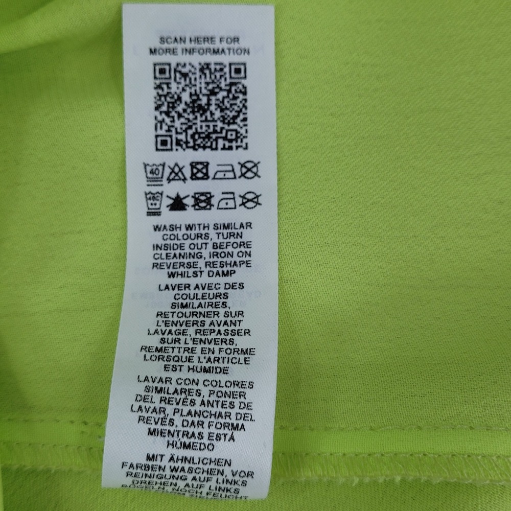 ASOS EDITION Wrap Midi Dress Floral Embroidered Lime Green Satin Draped 4 NWT - Picture 14 of 14